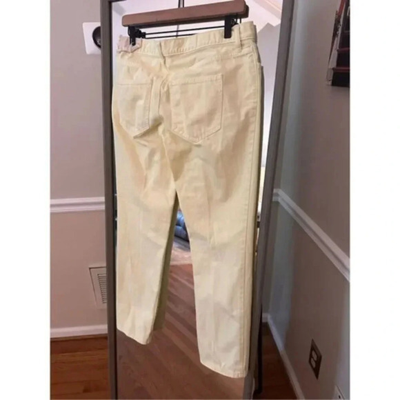 Ann Taylor Loft Boyfriend Yellow Denim Jeans Size 26/2 - Picture 8 of 8